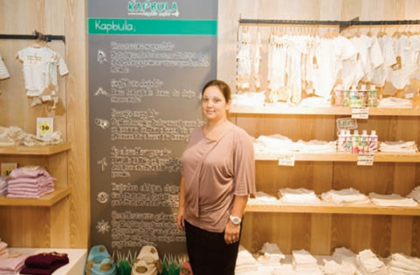 cocuklar icin organik tekstil kapbula